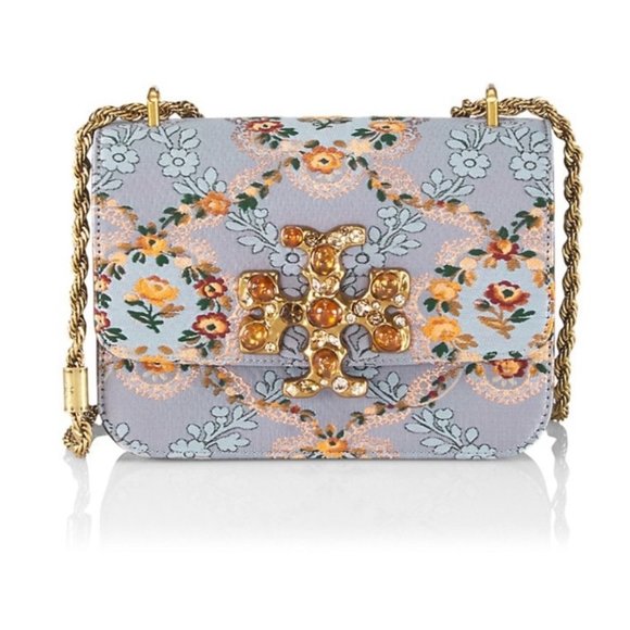 🔥Tory Burch Eleanor Small Jeweled Logo Shoulder Bag - Picture 14 of 17